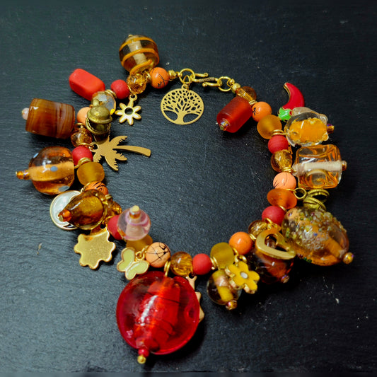 Beadsoup - rood/goud