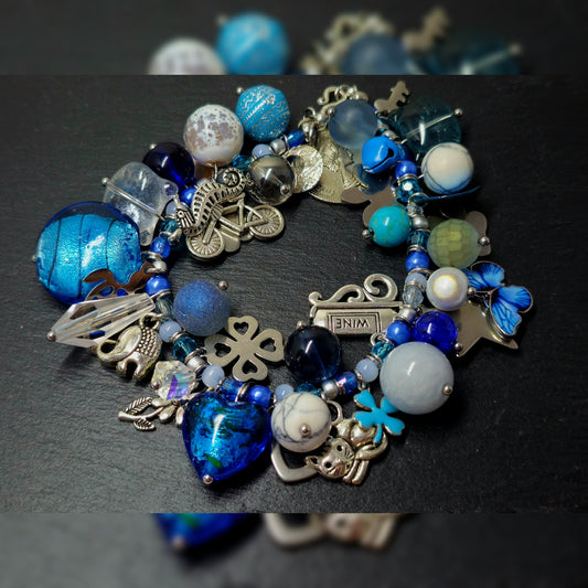 Beadsoup - zilver/blauw