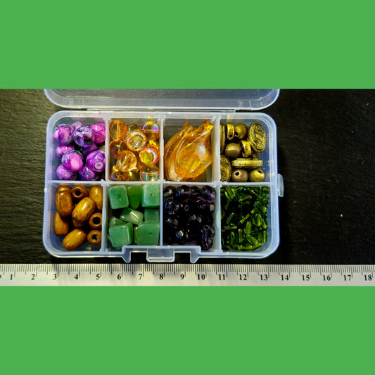 Kralenbox Groen/Oranje
