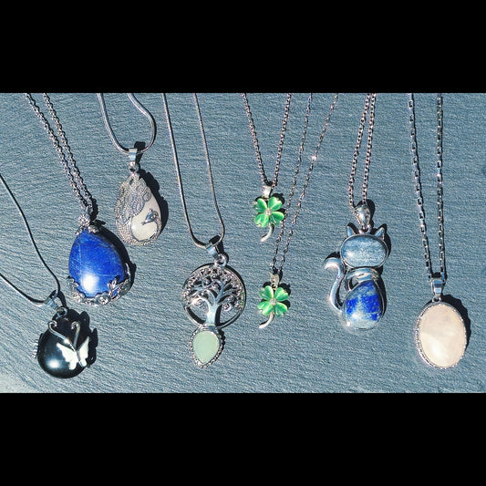 Natural Stone Stainless Steel Necklaces – Unique Handmade Gifts | Brass Findings