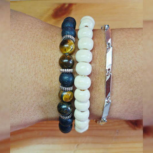 Heren armbanden set