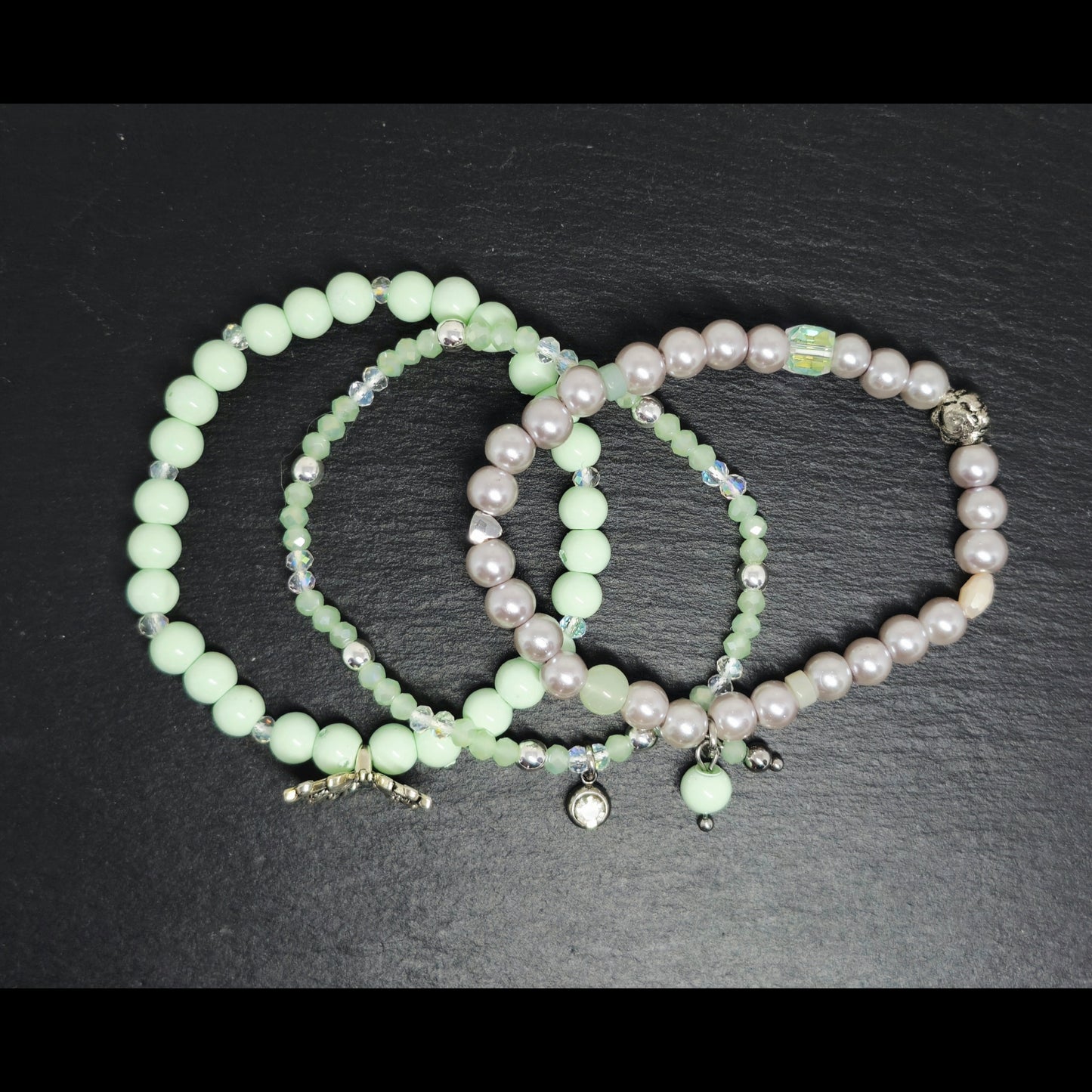 Armbandenset mintgroen