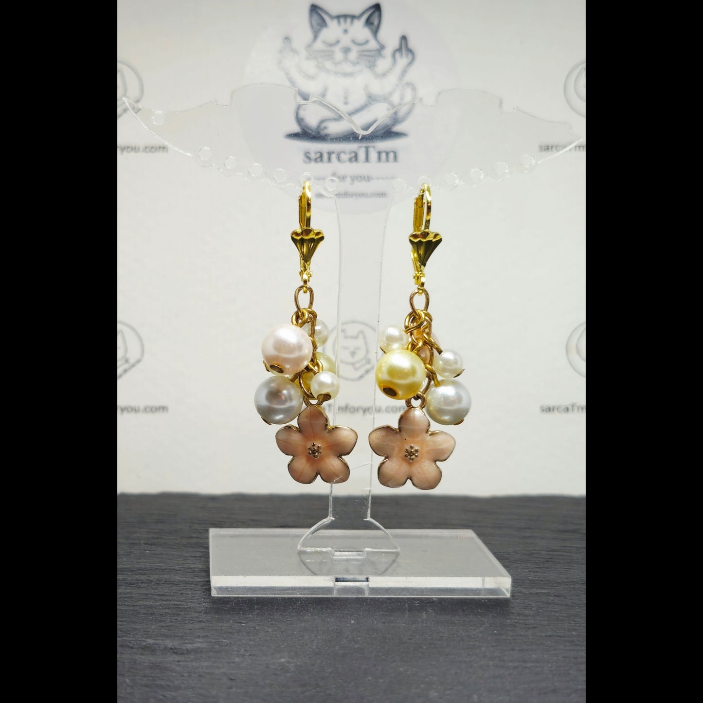 Dainty bloemen oorbellen