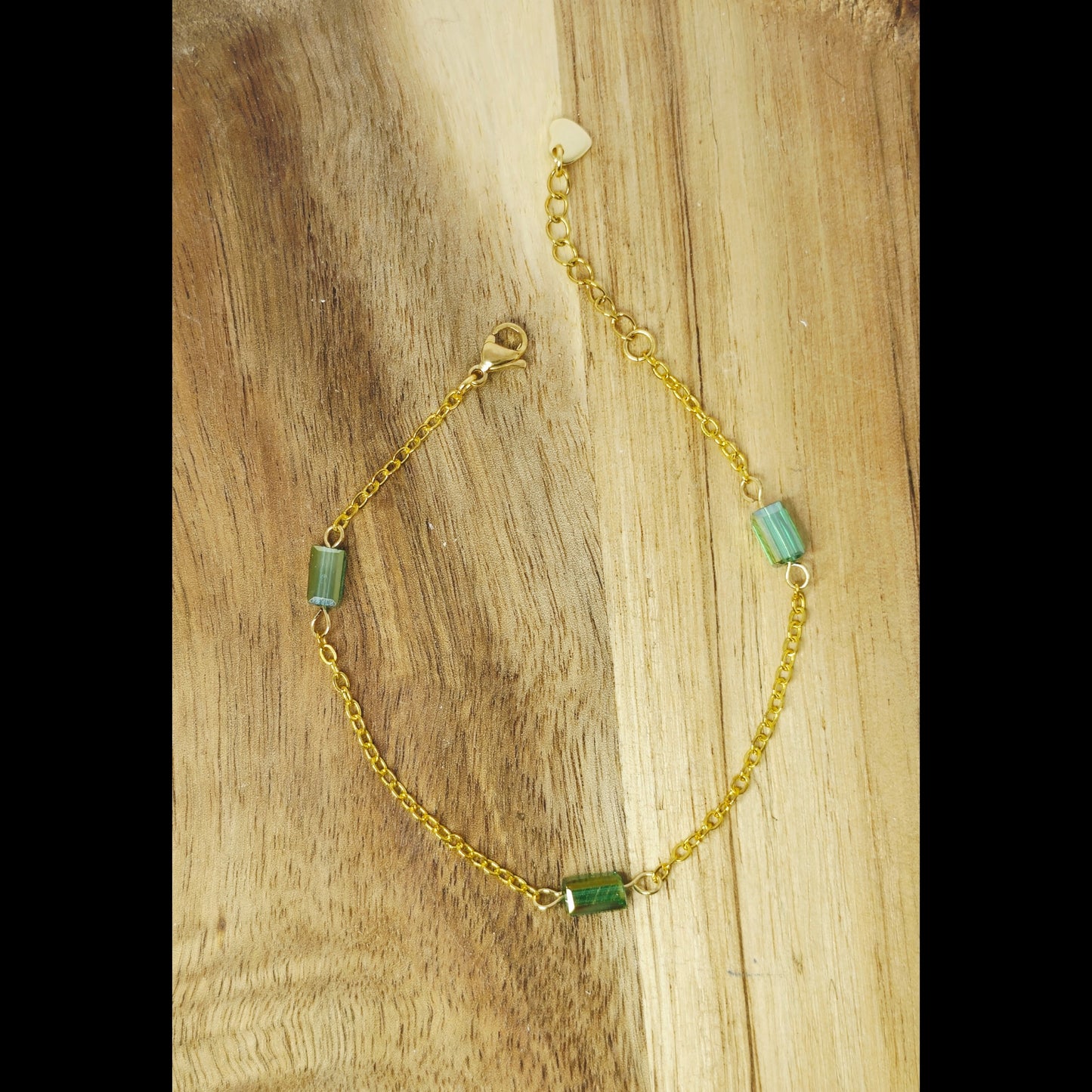 Dainty groen armbamdje