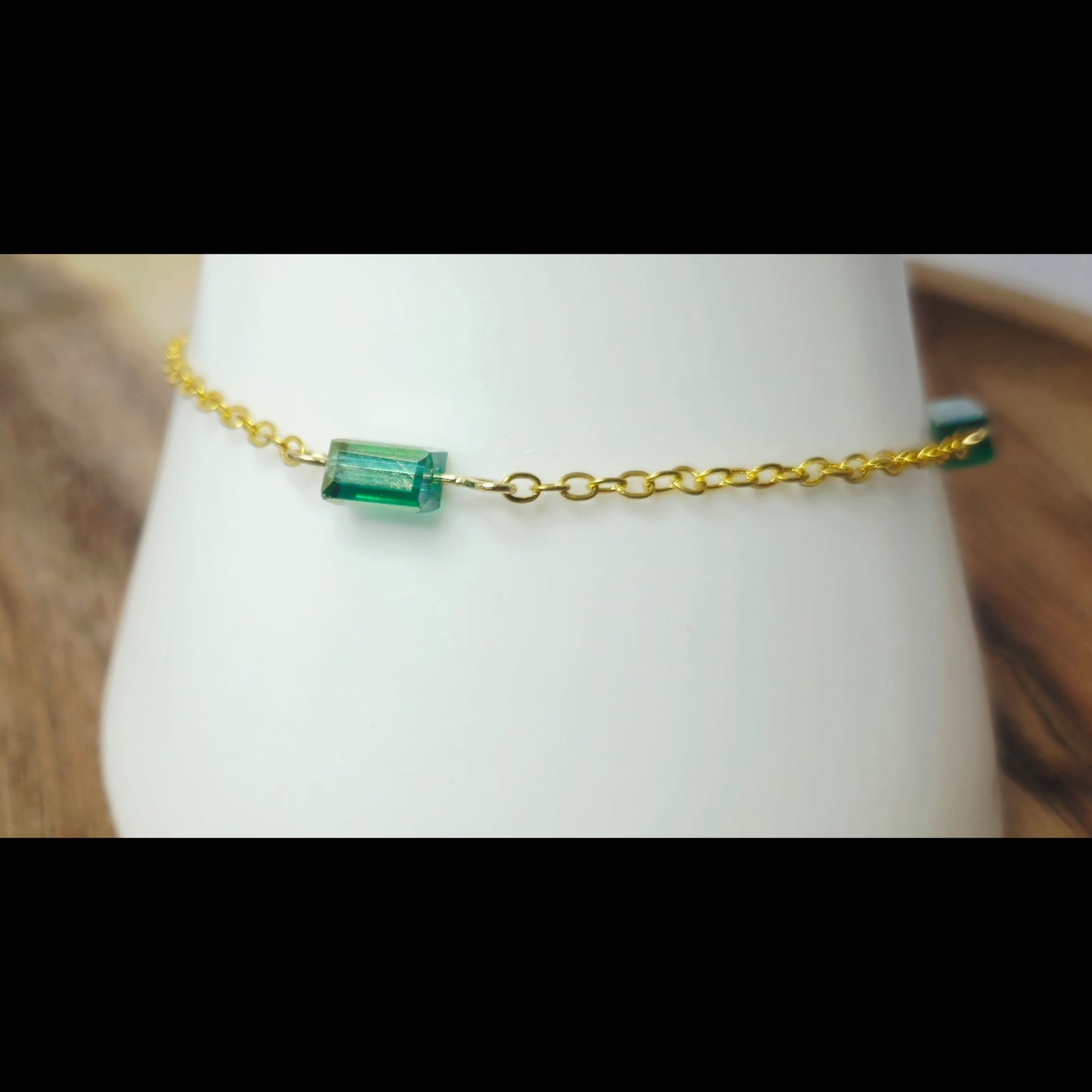 Dainty groen armbamdje