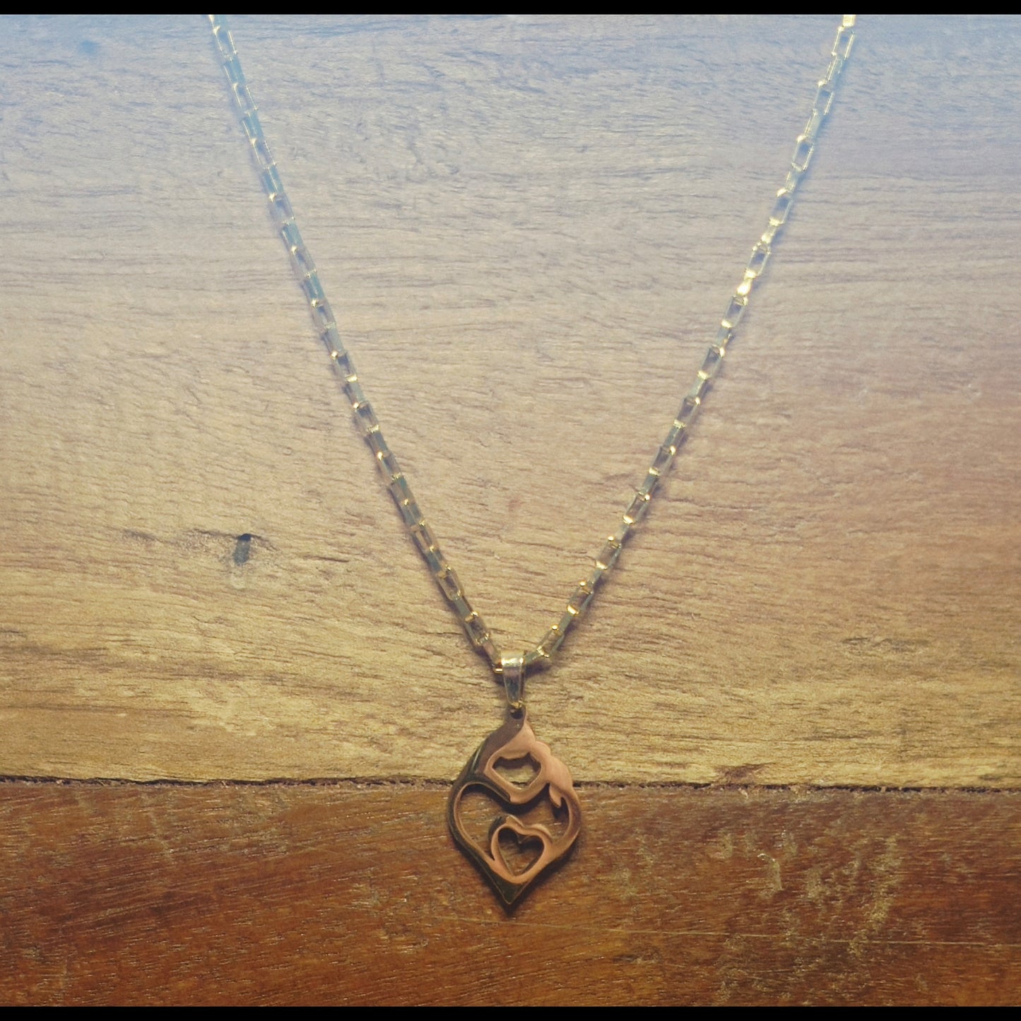 Ketting Moeder en kind (box-ketting)