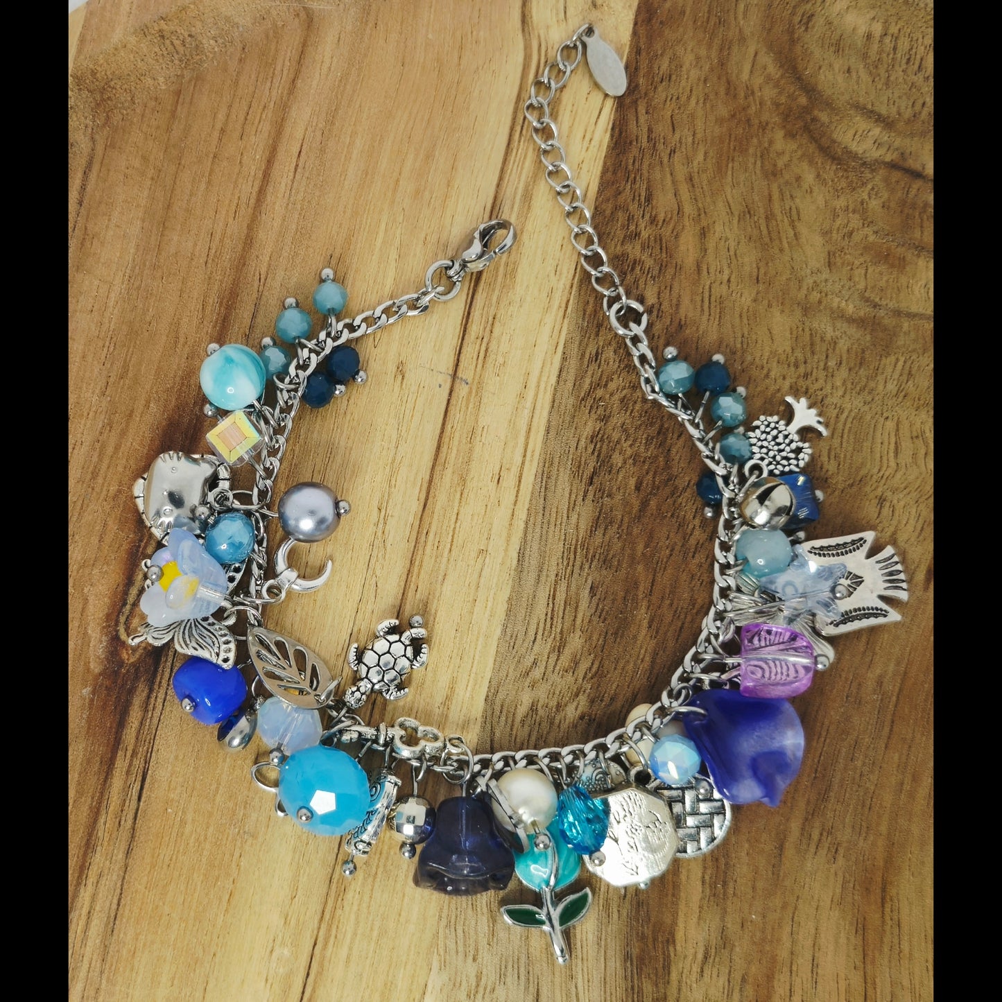 Bedelarmbandje blauw