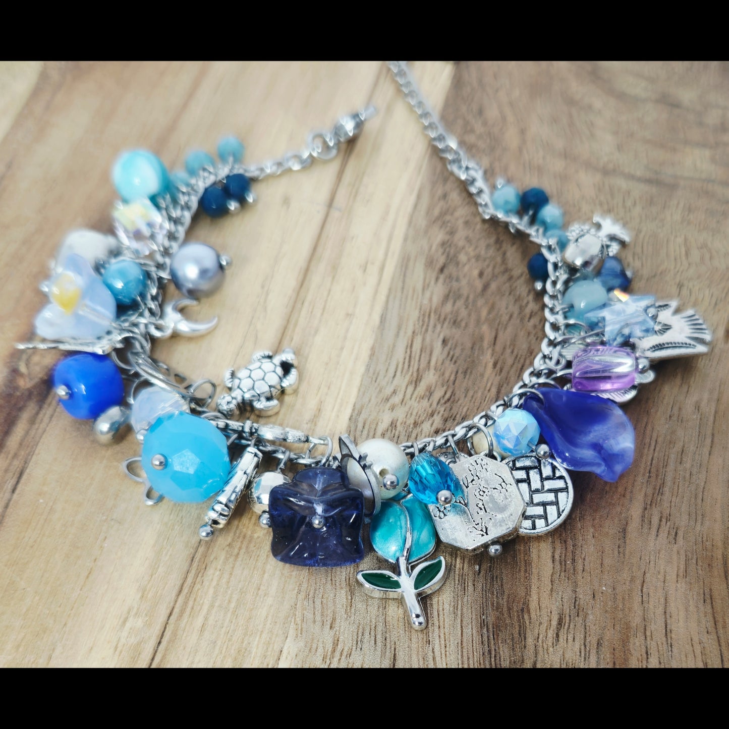 Bedelarmbandje blauw