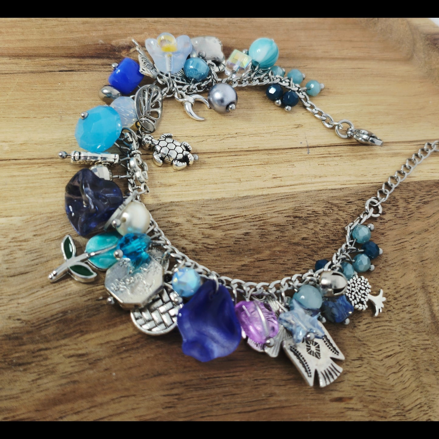 Bedelarmbandje blauw
