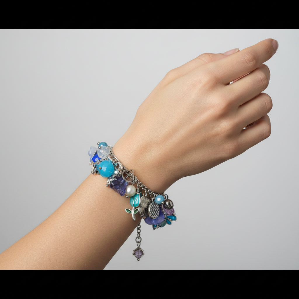 Bedelarmbandje blauw