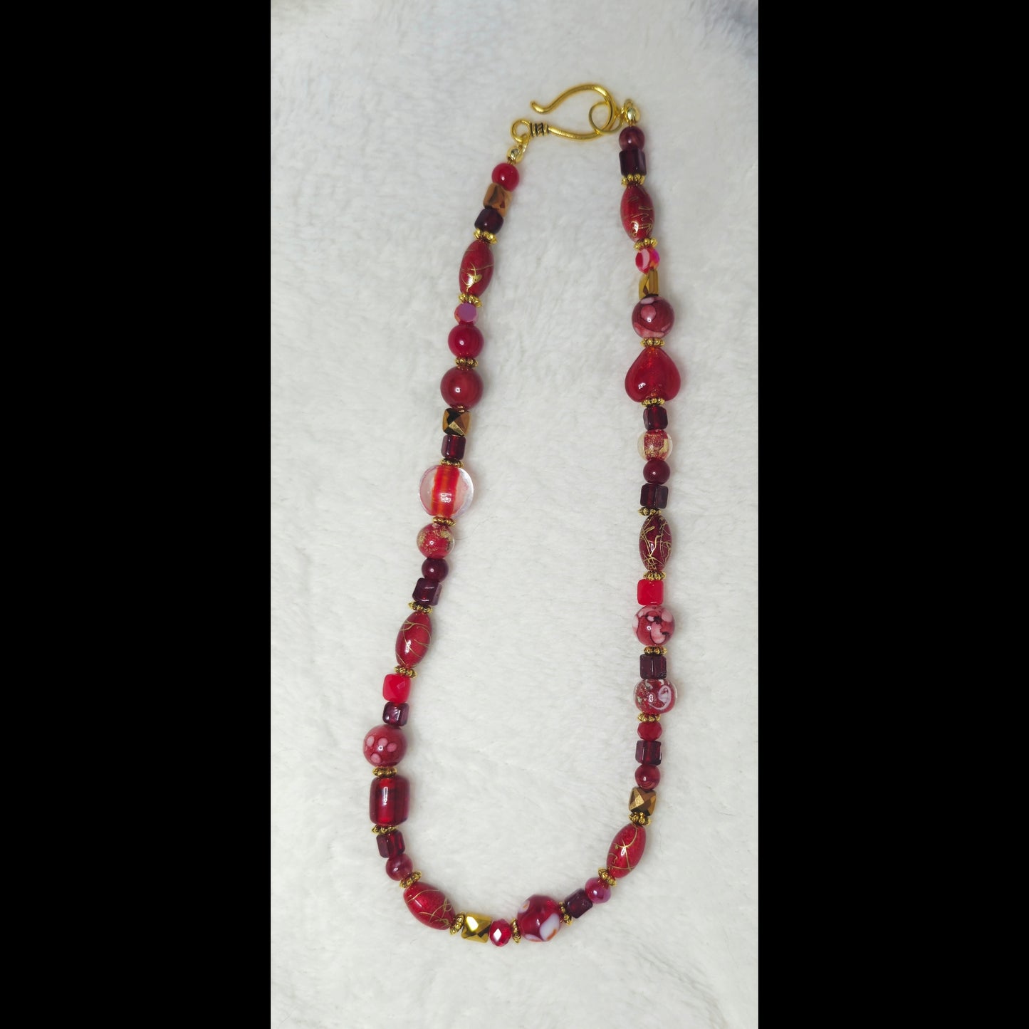 Unieke ketting - rood