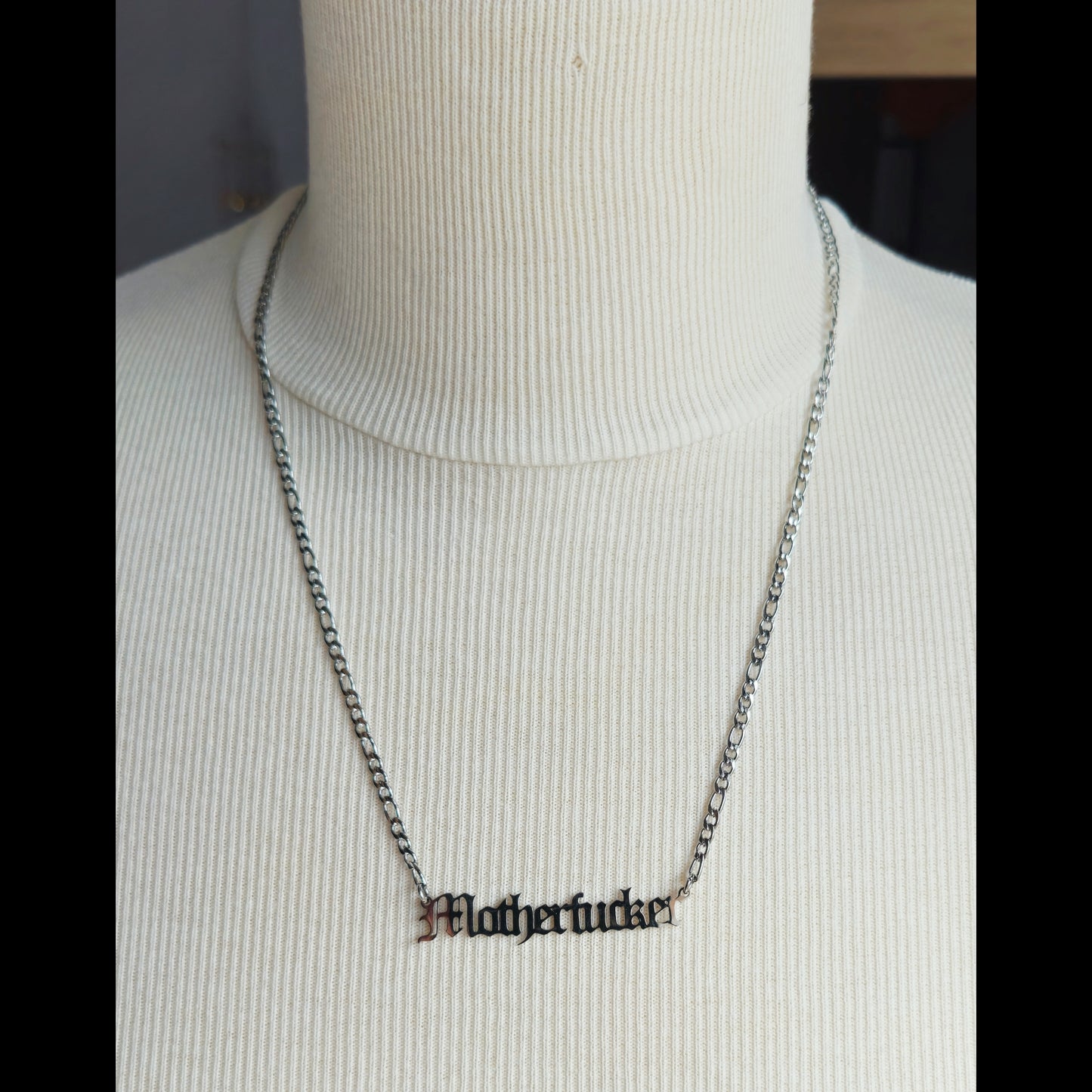 RVS ketting - Motherf8cker