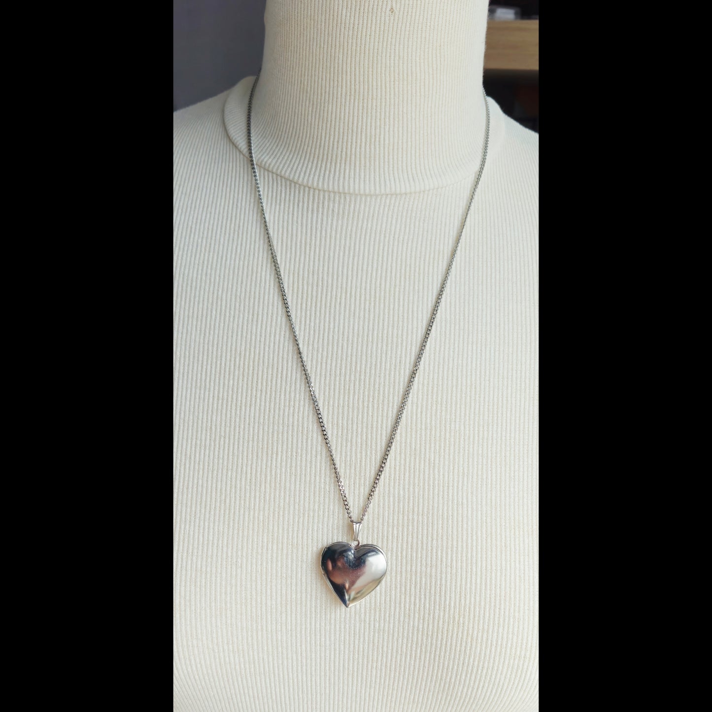 Foto-medaillon ketting hart (2)