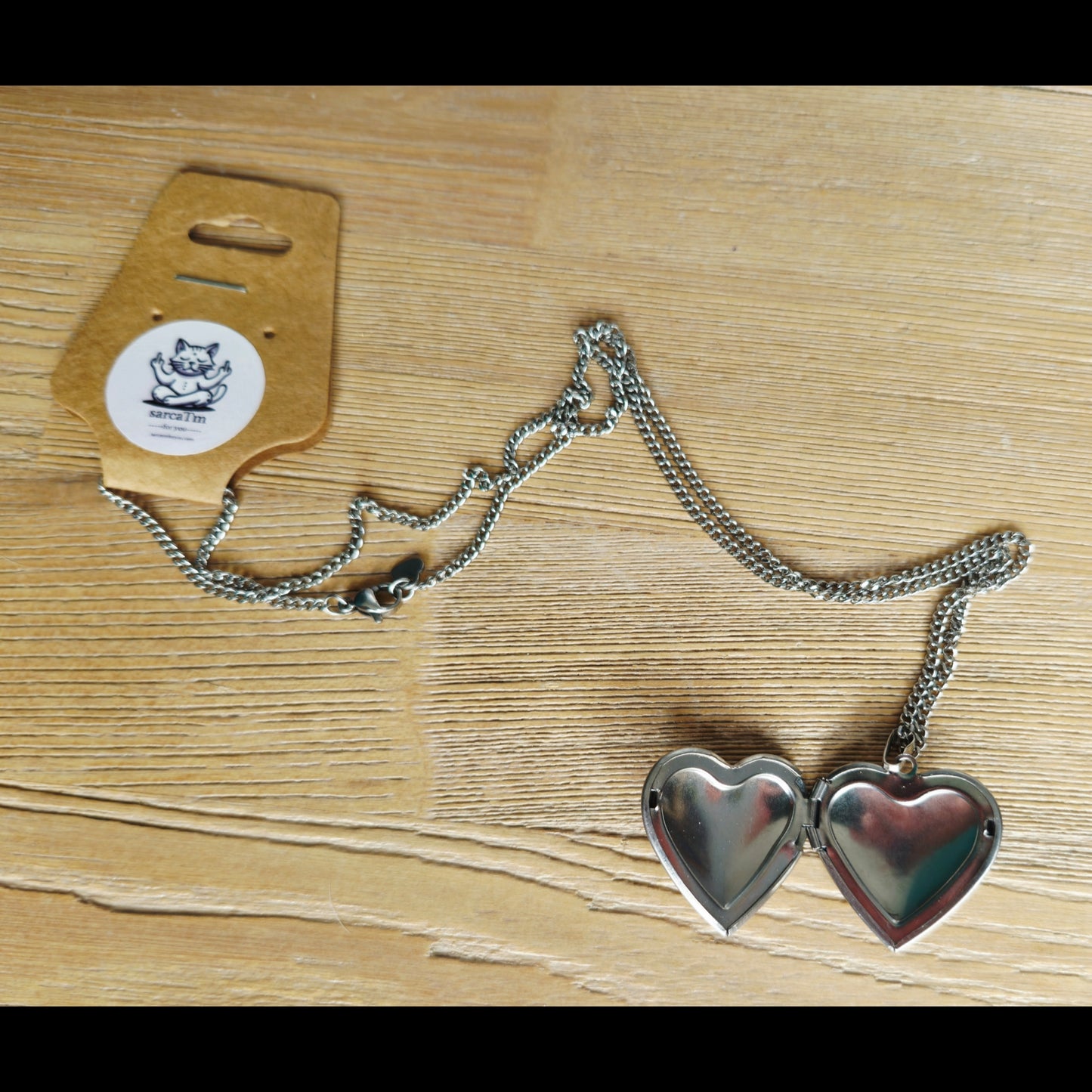 Foto-medaillon ketting hart (2)