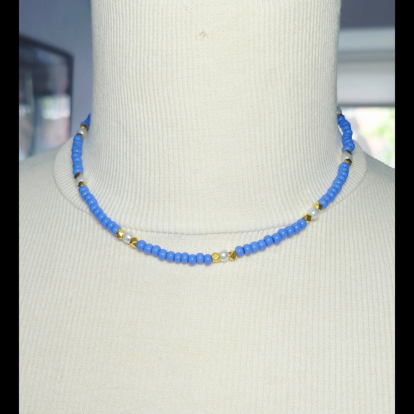 Choker blauw