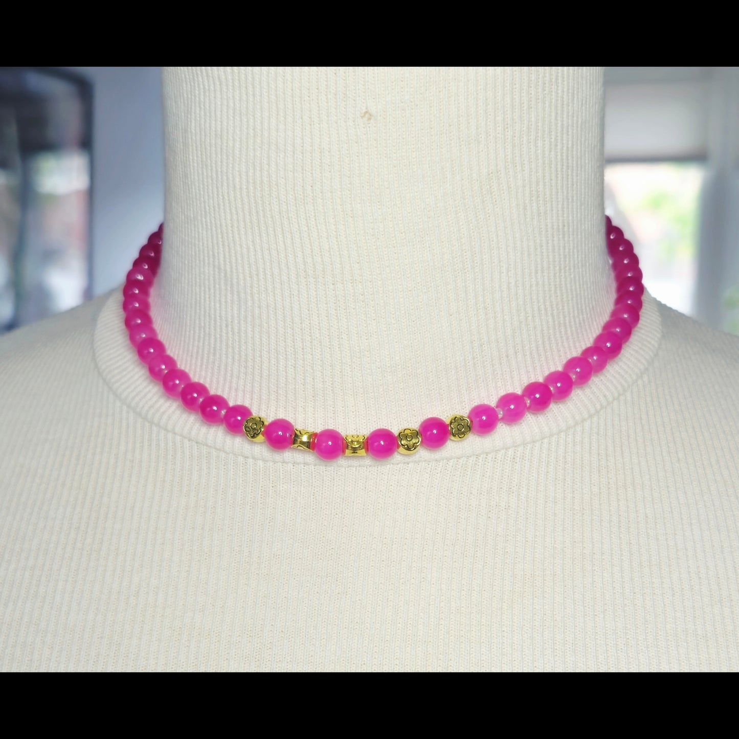Roze choker