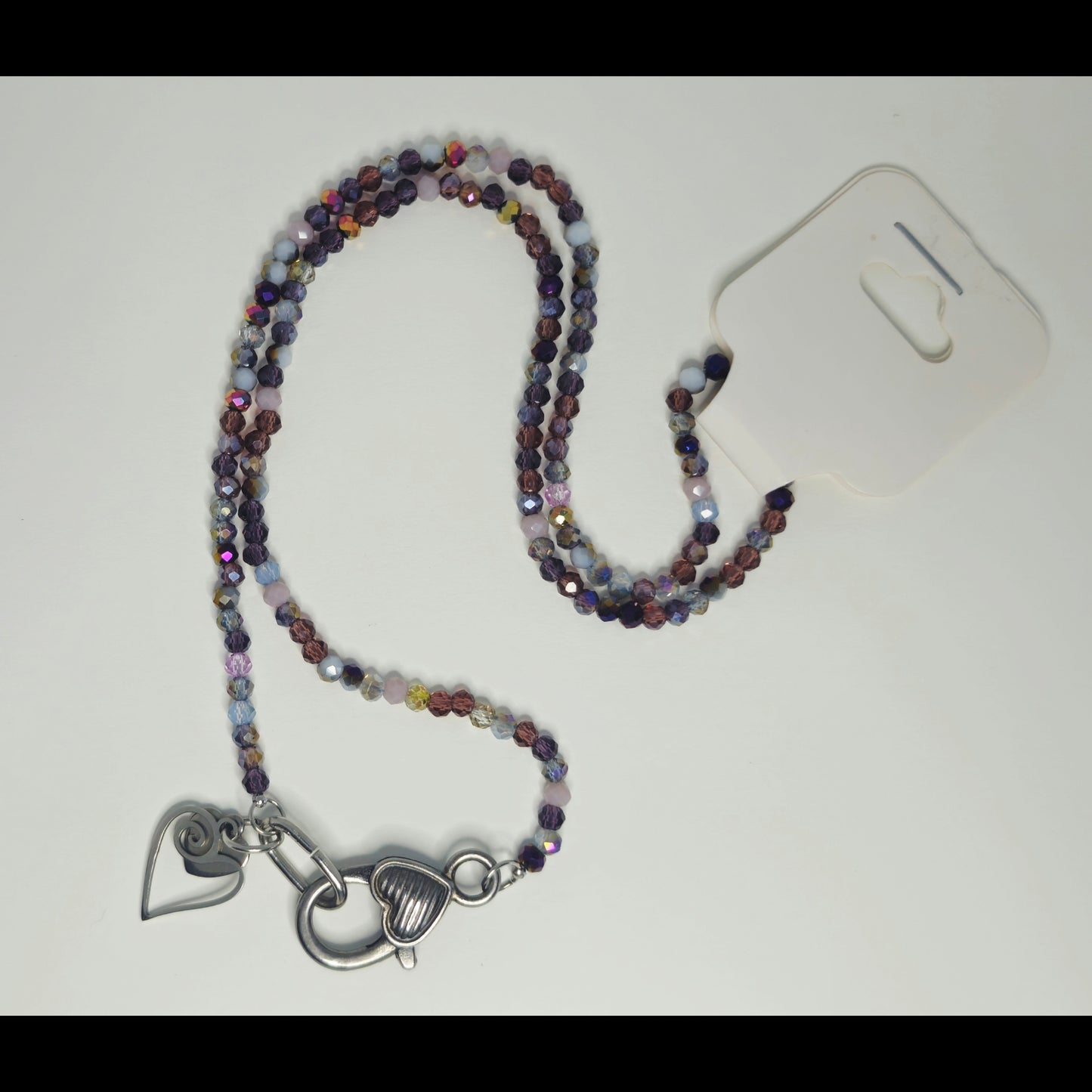 Paarse statement ketting