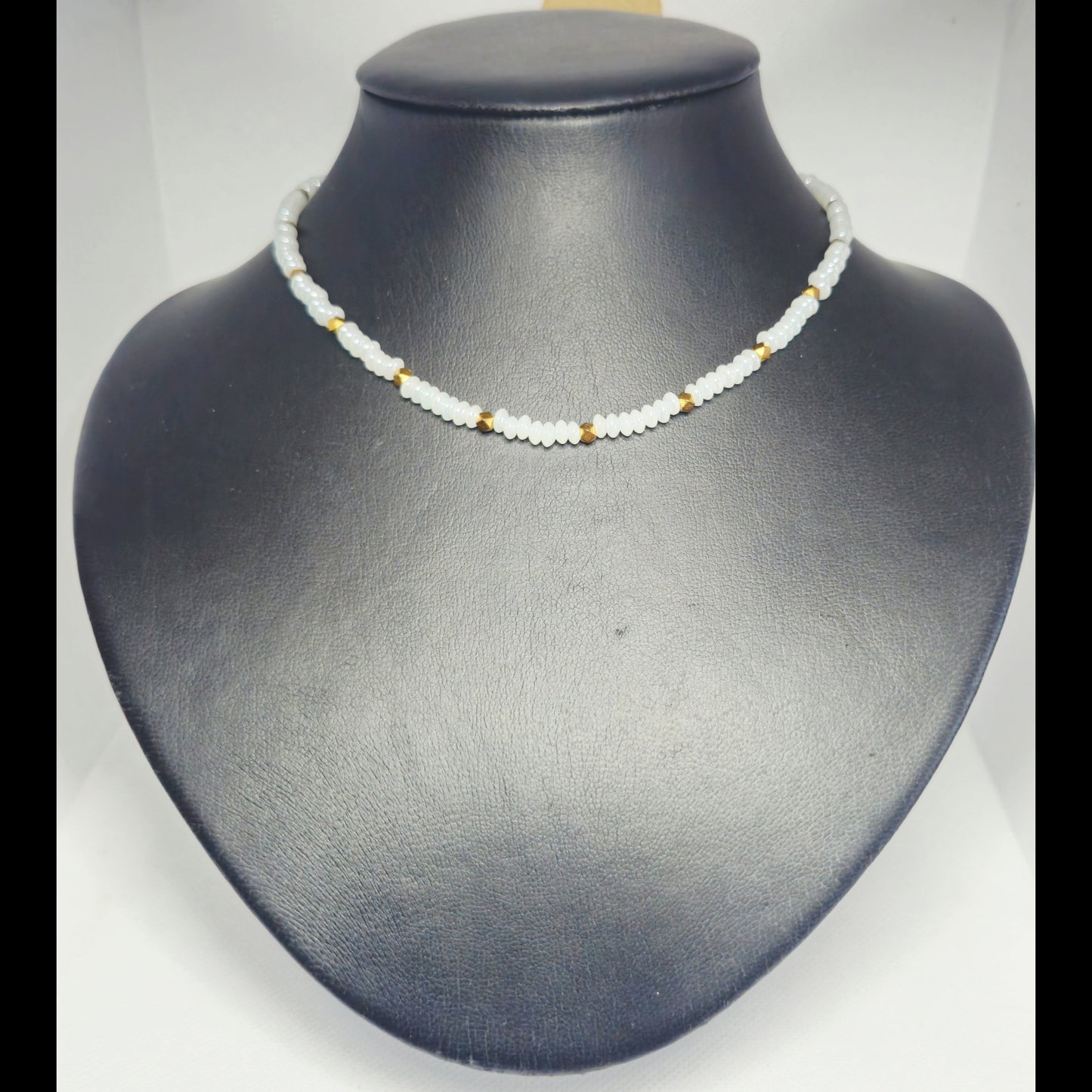 Choker blauw/goud