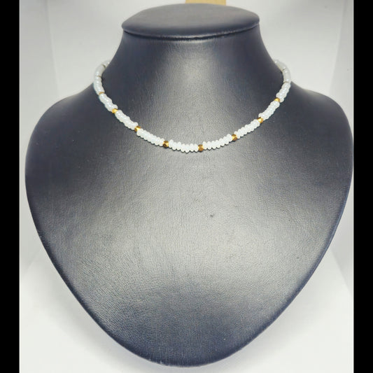 Choker blauw/goud