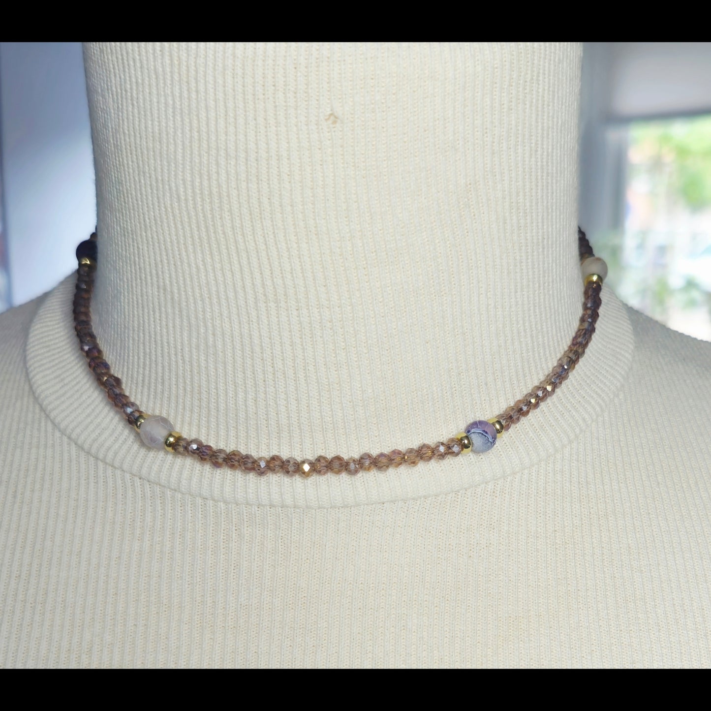 Paarse choker