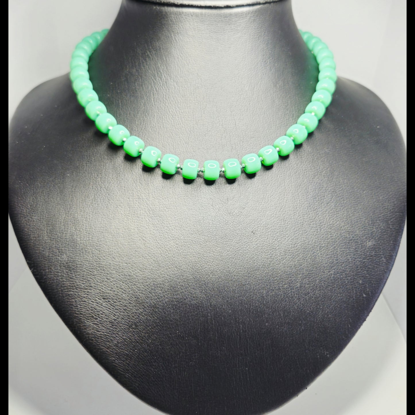 Ketting aquamarine groen
