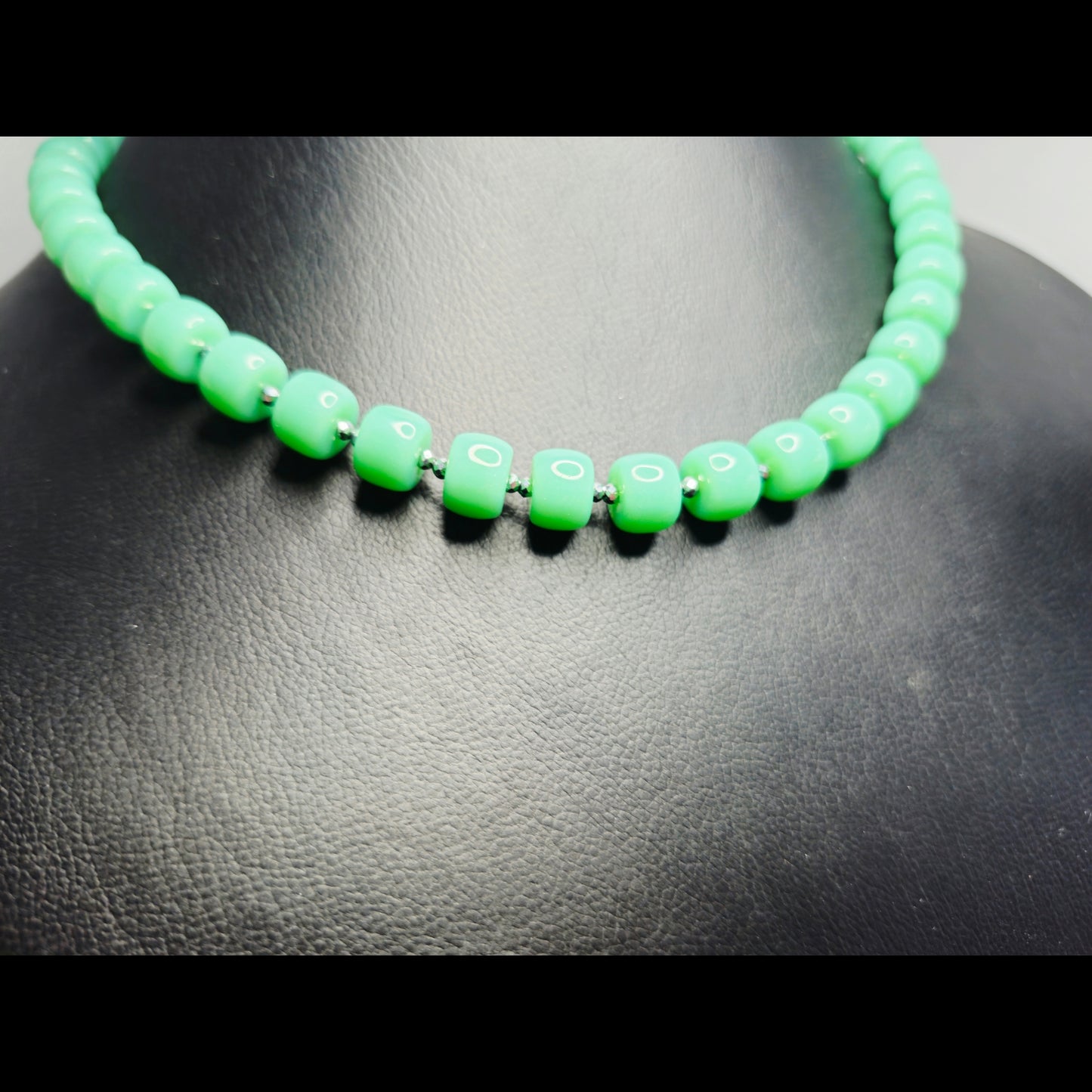 Ketting aquamarine groen
