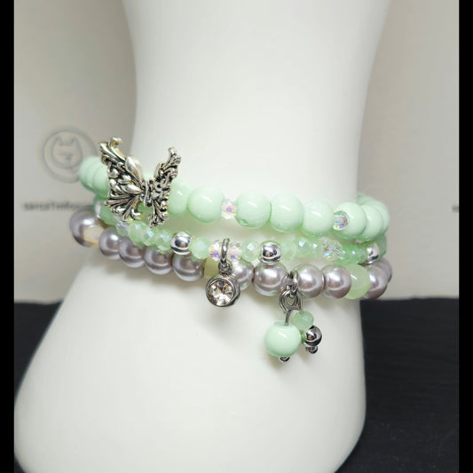 Armbandenset mintgroen