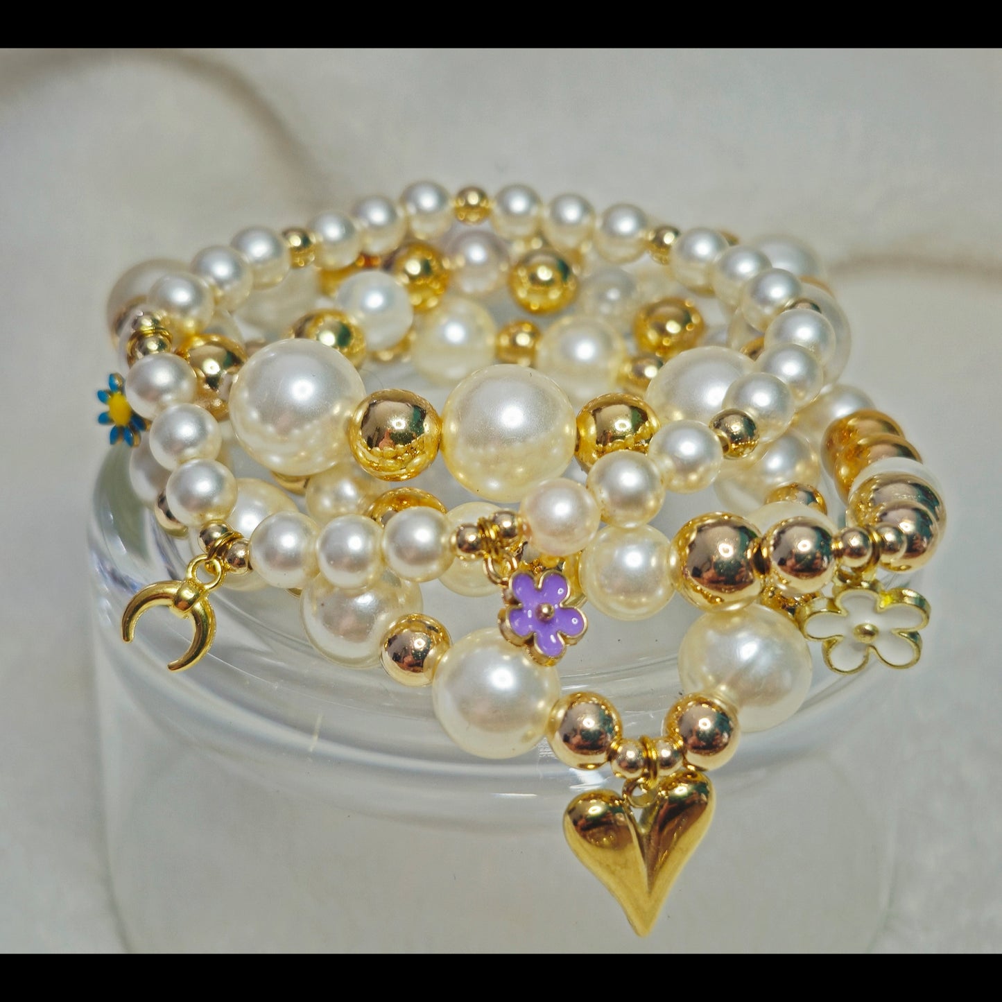 Armbandenset parels