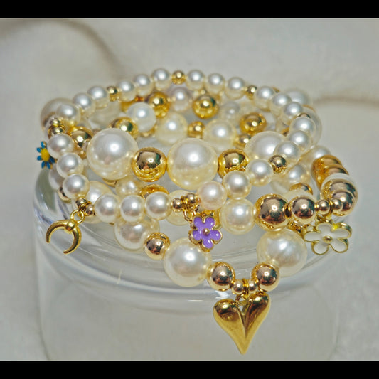 Armbandenset parels